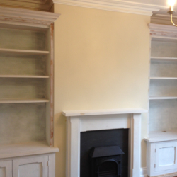 Bookcase with storage for alcove 1