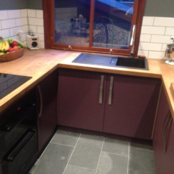 modern Kitchen with Oak Worktop
