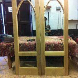 gothic iroko french doors